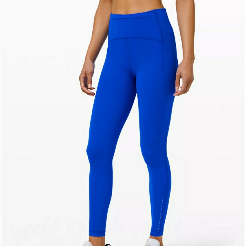 Lululemon Fast and Free 25 Athletic Tights Blue